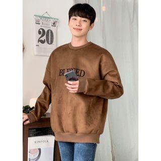 Blessed Embroidered Fleece Pullover