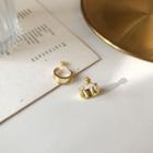 925 Sterling Silver Earring E268 - Gold - One Size
