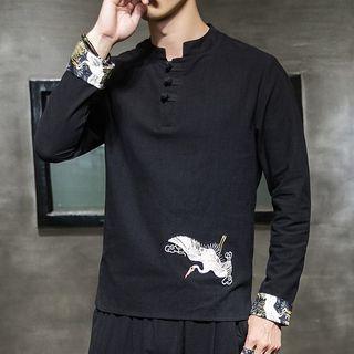 Long-sleeve Embroidered Traditional Chinese Top