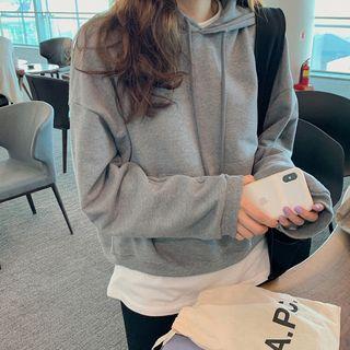 Plain Hoodie Gray - One Size