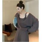 Knit Tank Top / Sweater / Wide Leg Pants