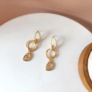 Glaze Alloy Dangle Earring 1 Pair - Gold - One Size