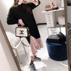 Asymmetric-hem Color-block Dress