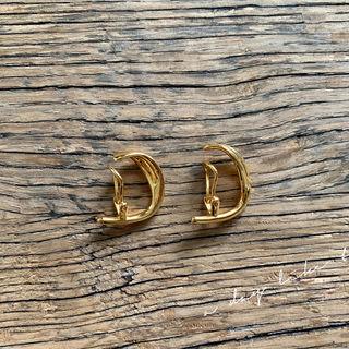 Hoop Ear Cuffs Gold - One Size