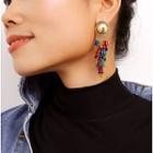 Alloy Fringed Earring 1265 - Gold - One Size