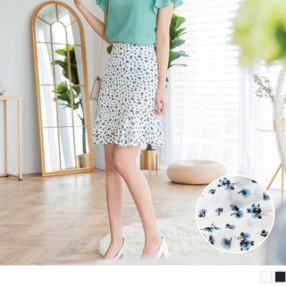 Print Mermaid Skirt