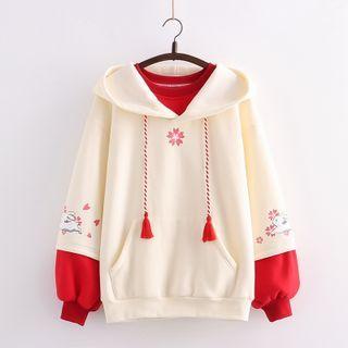 Tassel Two-tone Hoodie