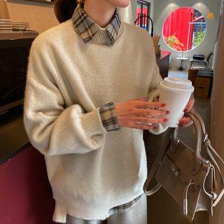 Glitter Mock-neck Sweater
