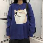 Dog Sweater Sapphire Blue - One Size