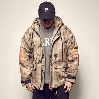 Camo Hood Padded Jacket