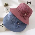Bow Color-block Bucket Hat