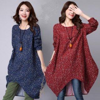 Loose-fit Floral Dress