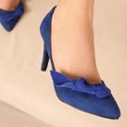 Bow Accent Pointy Pumps