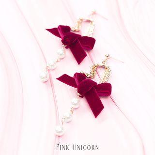 Velvet Bow Statement Earring