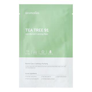 Aromatica - Mask 1pc (3 Types) Tea Tree 91 Anti-blemish Calming Mask