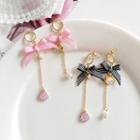 Ribbon Ear Stud / Clip-on Earring