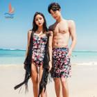 Couple Matching Floral Swimsuit / Shorts
