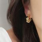 Alloy Disc Cuff Earring 1 Pair - Clip On Earring - Gold - One Size