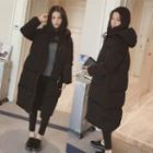 Hooped Zip Long Coat