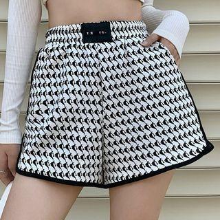 Patterned High-waist Shorts