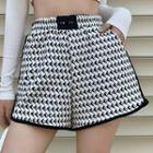 Patterned High-waist Shorts