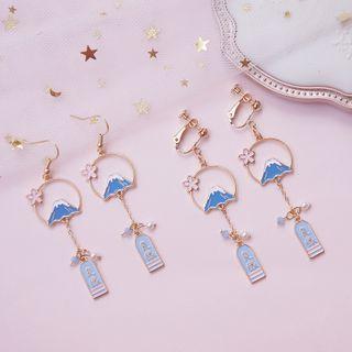 Fuji Mountain Earring / Clip-on Earring