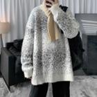 Splash Pattern Sweater