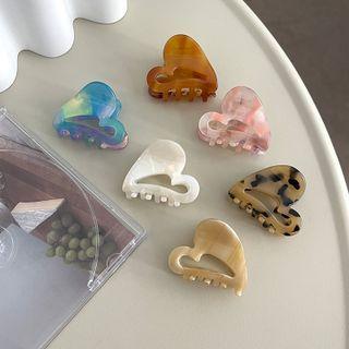 Heart Acetate Hair Clamp