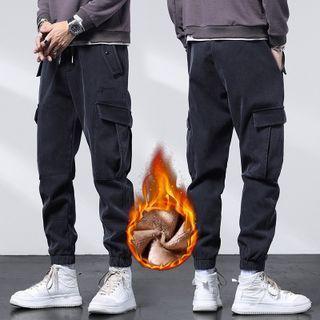 Fleece-lined Cargo Joggers