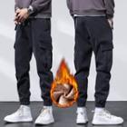 Fleece-lined Cargo Joggers