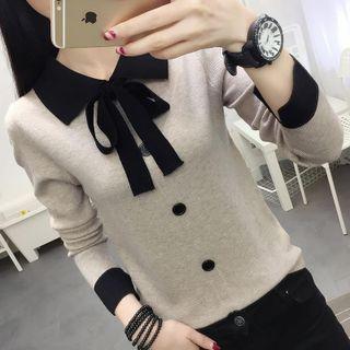 Collared Button-up Sweater
