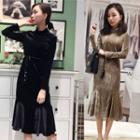 Velvet Mermaid Dress Black - One Size