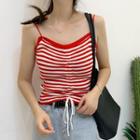 Striped Drawstring Camisole Top