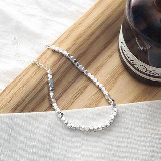 Alloy Bead Bracelet Sl0698 - Silver - One Size