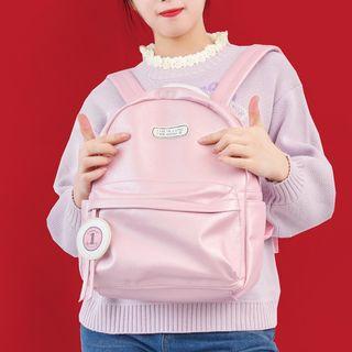 Letter Backpack Pink - One Size
