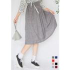 Long Pleated Hanbok Skirt