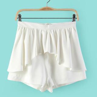 Ruffled-trim Skort