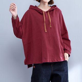 Colored Drawstring Hoodie