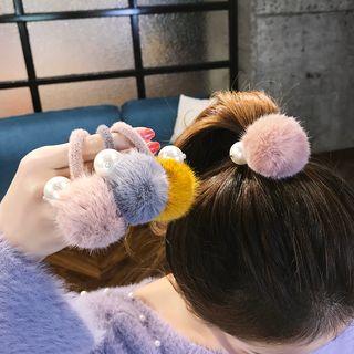 Faux Pearl Bobble Hair Tie