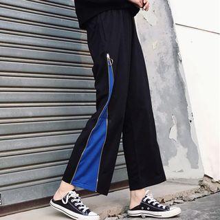 Side Zip Wide-leg Pants