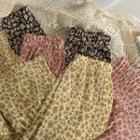 Layered Pleated Floral Midi Skirt