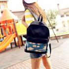 Print Lightweight Backpack With Pouch