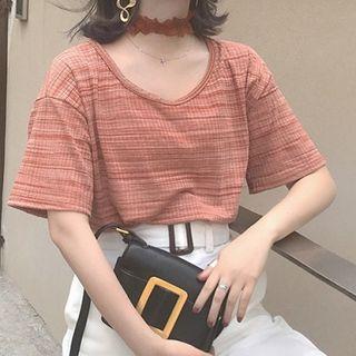 Short-sleeve T-shirt / Wide Leg Shorts / Set: Short-sleeve T-shirt + Wide Leg Shorts