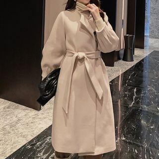 Balloon-sleeve Long-sleeve Coat