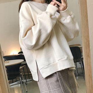 Zip-side Boxy-fit Sweatshirt