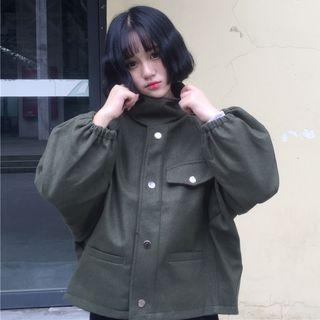 Lantern-sleeve Pocket Jacket