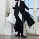 Plain Asymmetric Blazer