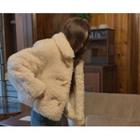 Toggle-button Dumble Jacket (cream) One Size