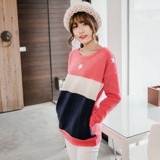 Star Colour Block Pullover