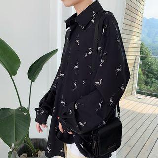 All Over Crane Print Shirt